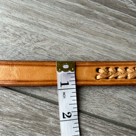 Vintage Mexico Western Style Braided Embossed Leather Belt - Picture 15 of 15